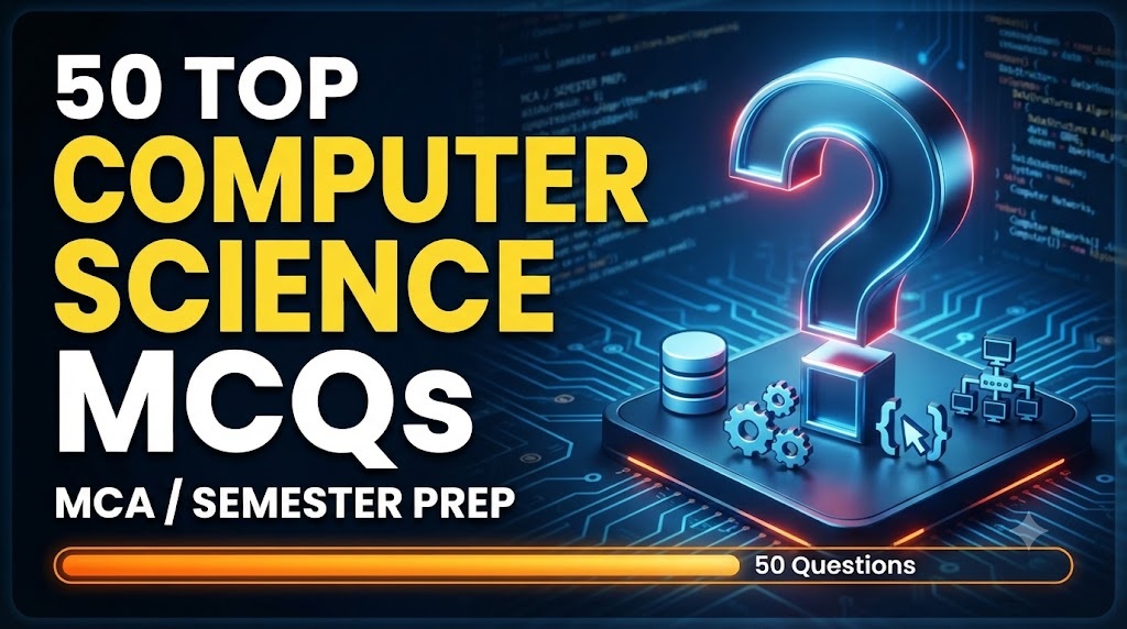 MCA computer science students 50 mcq